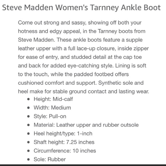 Steve Madden Tarnney zip up boots - Picture 2 of 9